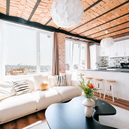 公寓 Flat W City View Near Galata Tower In Istiklal Ave *